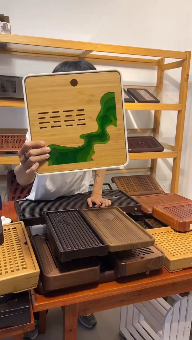 正方形树脂家用茶盘