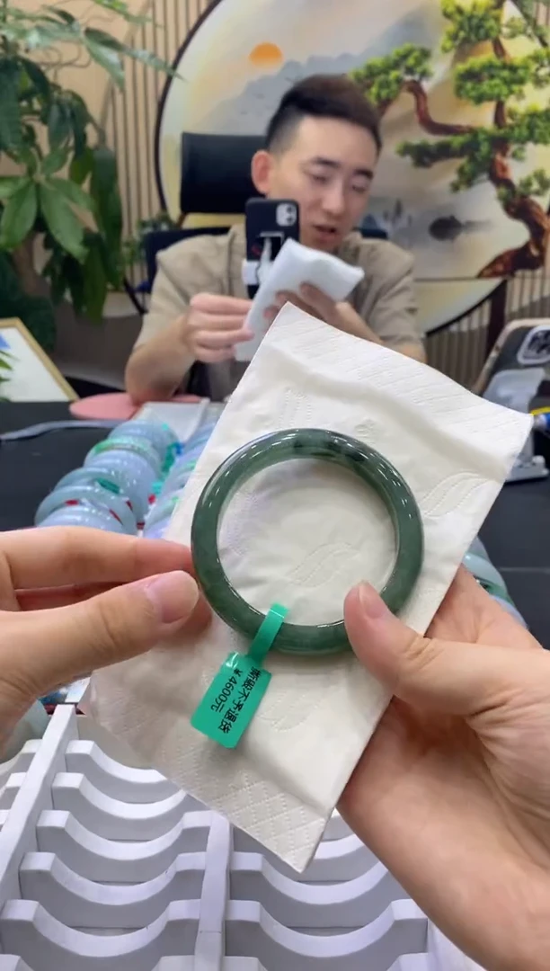 未镶嵌手镯翡翠48034