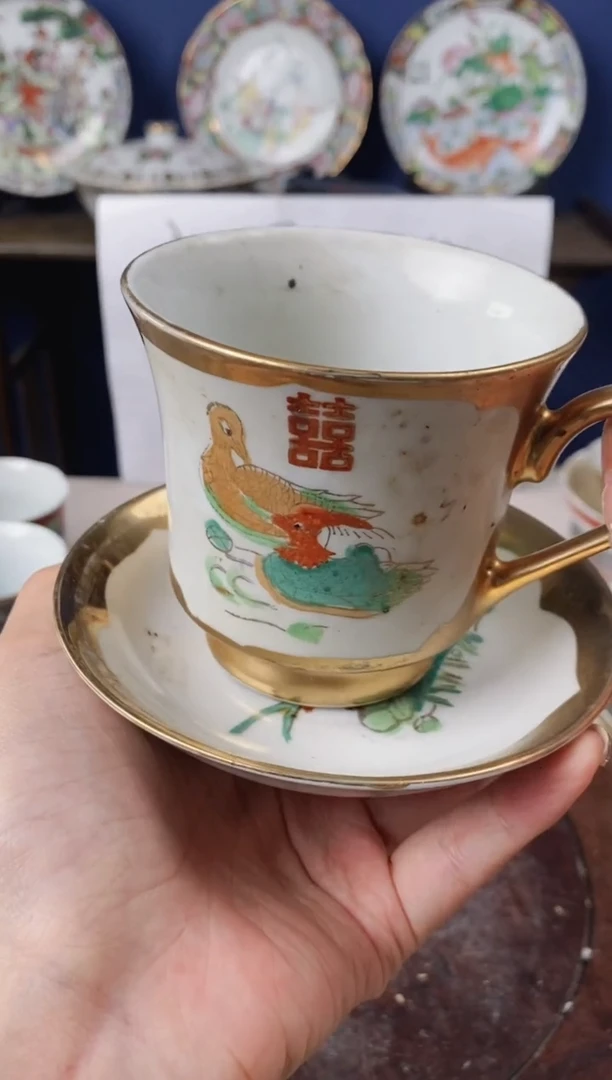 瓷片微瑕景德镇窑厂瓷摆件单件