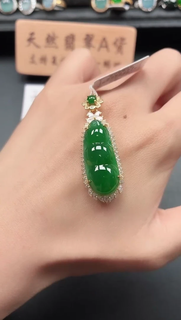 银S925镶嵌戒指翡翠11