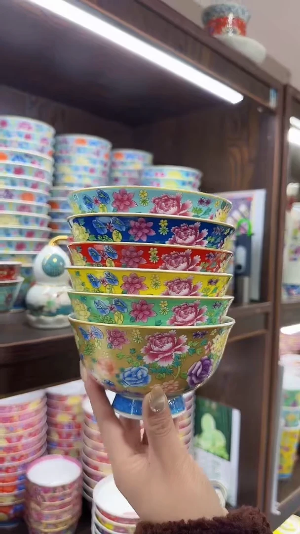 【闪购商品】瓷片5英寸饭碗6个景德镇陶瓷