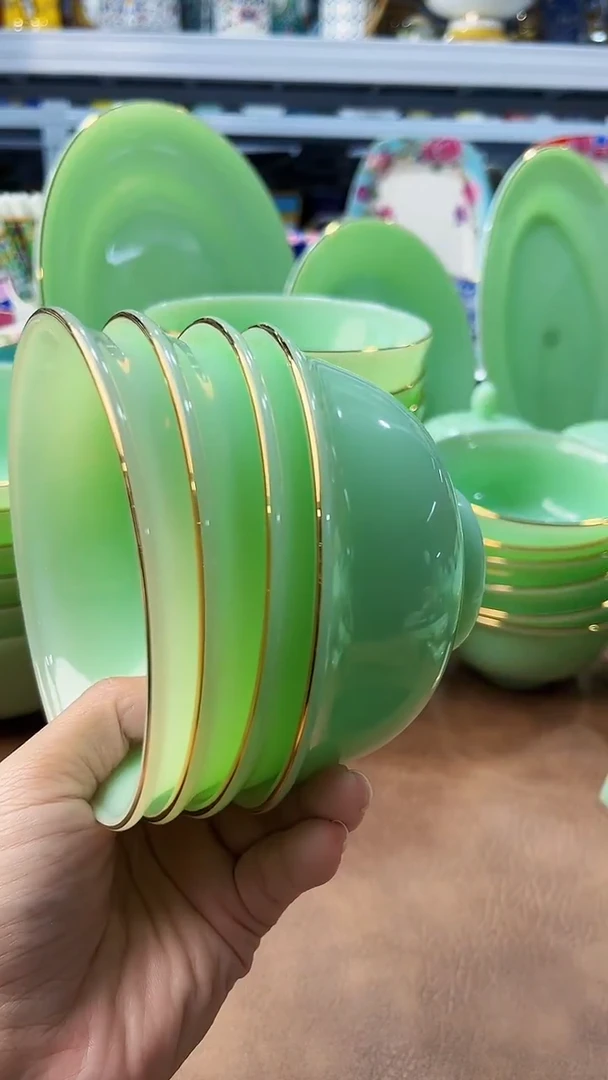 玉瓷4.5英寸饭碗4个景德镇餐具