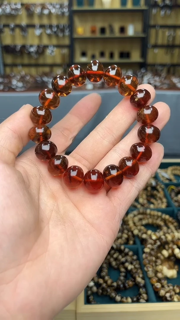 裸石琥珀未镶嵌老*懂抚顺琥珀血珀14+多样性发其一