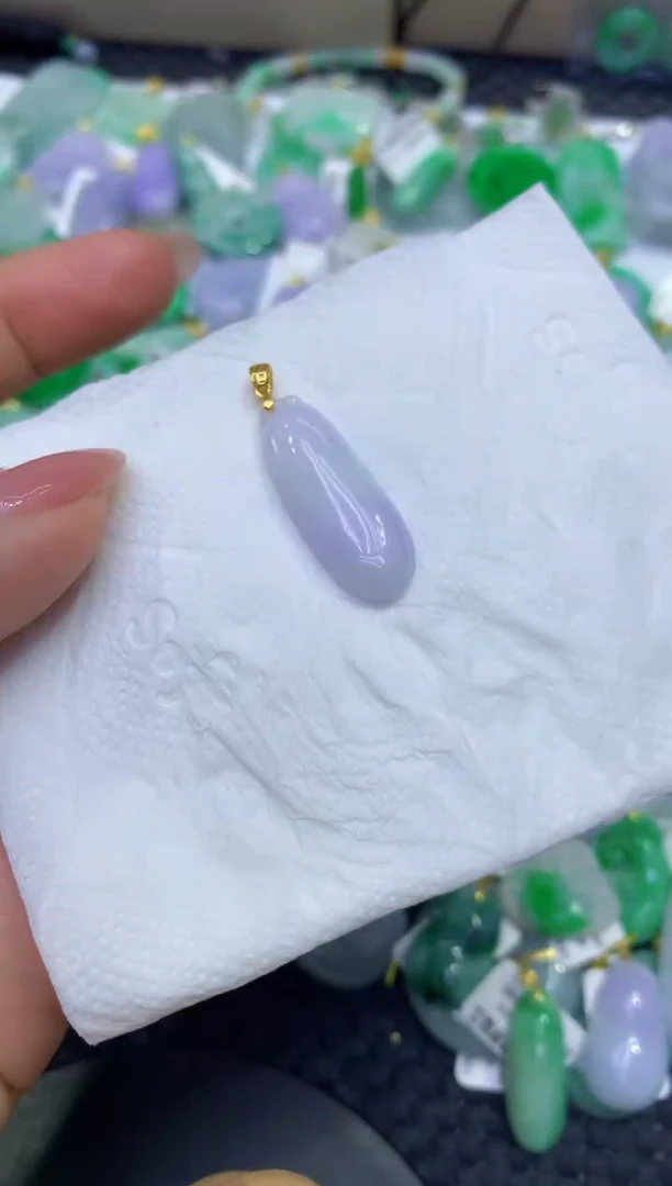 颈饰未镶嵌翡翠天然缅甸A货翡翠