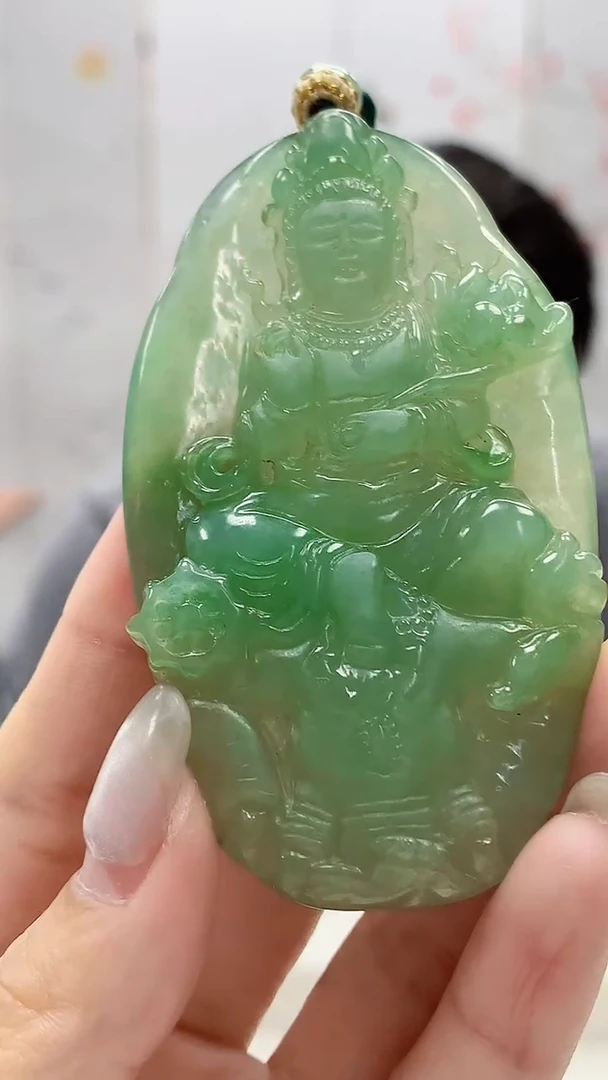 定制翡翠未镶嵌5060lr- 毛货挂件