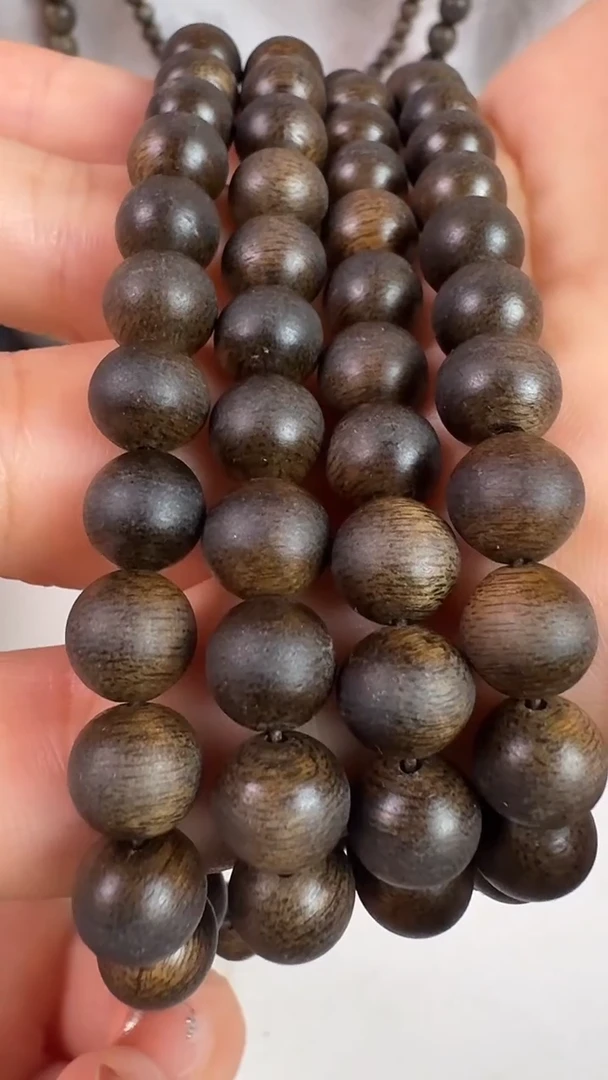 沉香碎屑沉香木海南白奇楠多圈手串