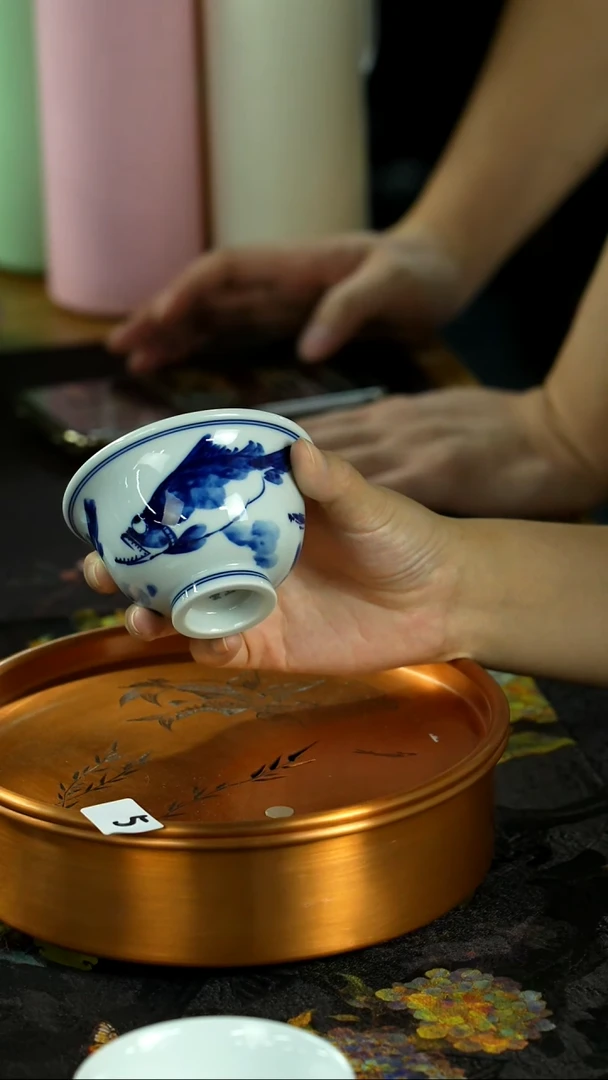 中秋国庆景德镇手绘瓷器