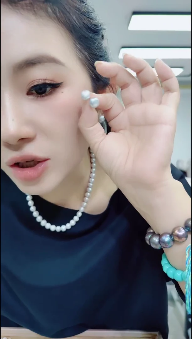 合金淡水珍珠耳饰09113珍珠耳钉  一对