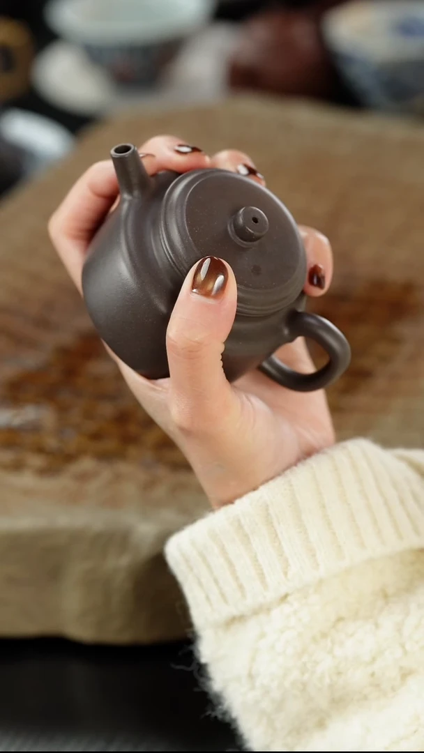 茶壶紫砂嘉****)青灰段德钟120cc