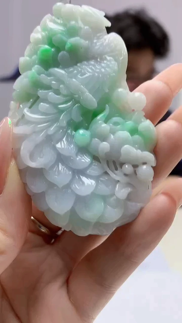 【闪购商品】定制翡翠未镶嵌4688DD-毛货挂件67