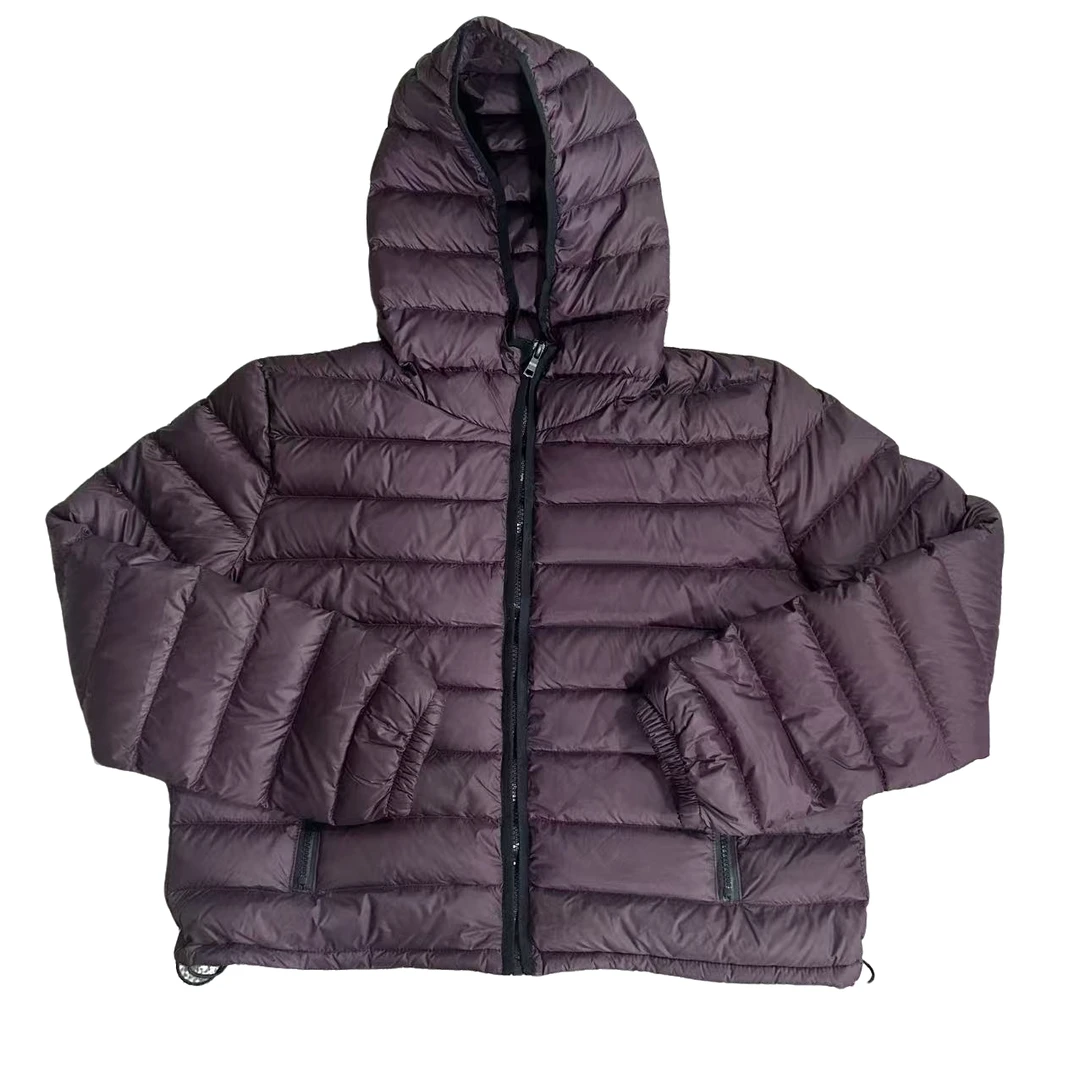 EANSSY G秋冬新款轻薄显瘦排骨精连帽羽绒服叁NA2510C077