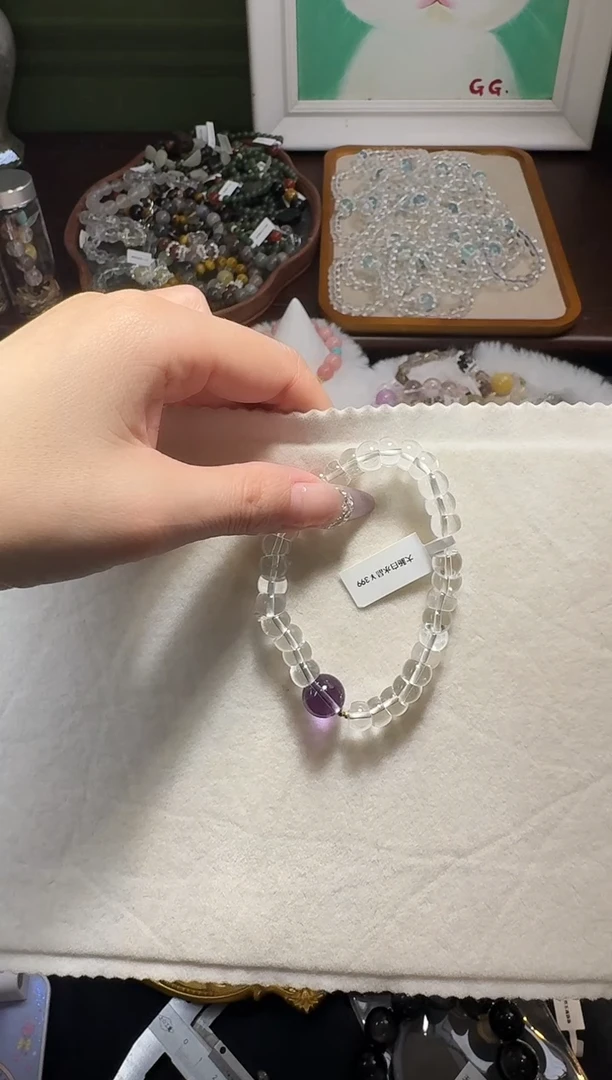 【闪购商品】水晶手串未镶嵌大肠白水晶手串