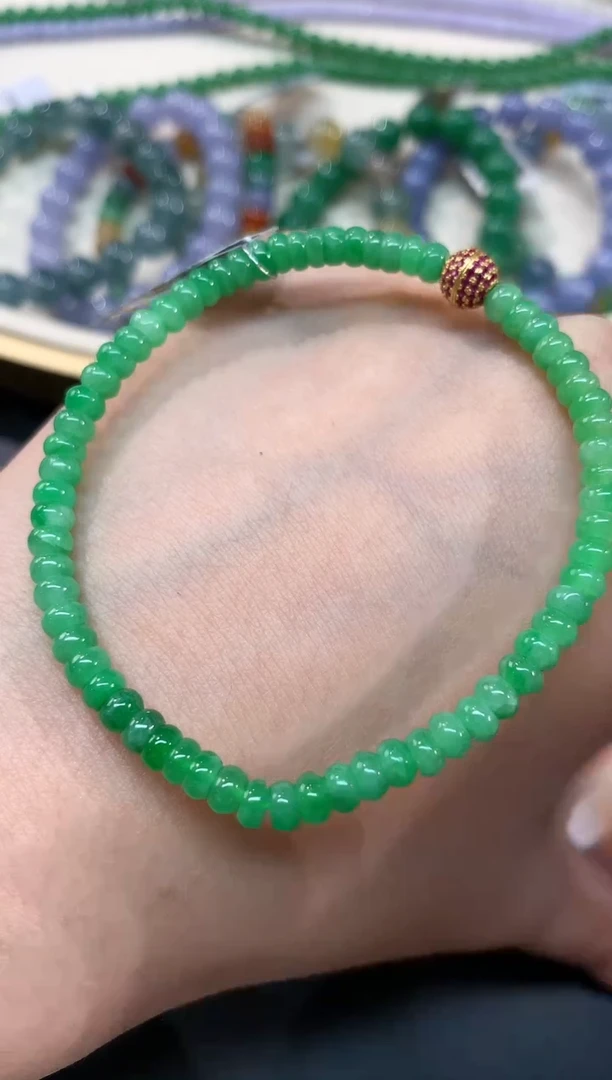 【闪购商品】翡翠手串未镶嵌珠链A54|4800