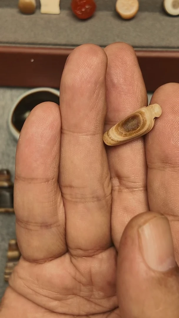 吊坠白玉菩提风**月小豹纹
