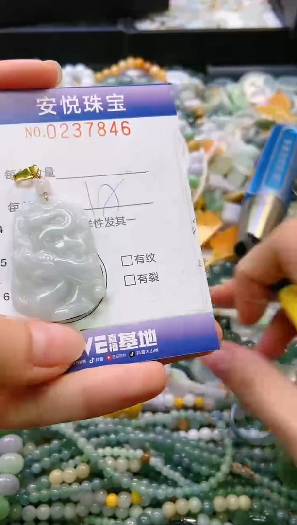 翡翠未镶嵌颈饰闪购0237846