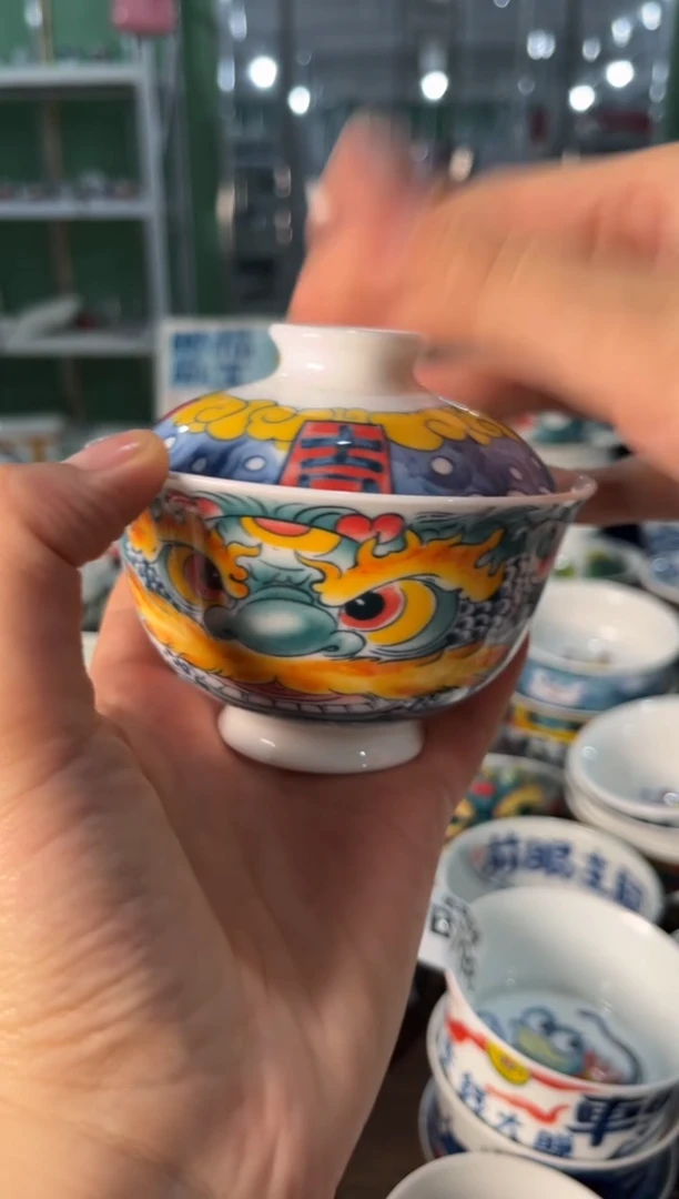 陶瓷昨明景德镇陶瓷：盖碗