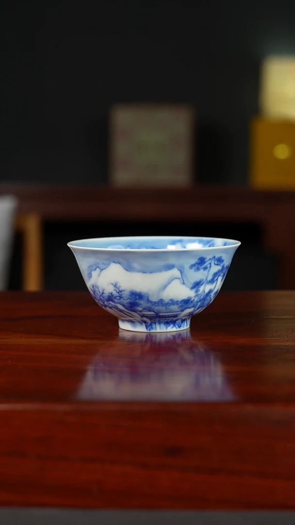 祖传窑真柴窑传承400年雪景主人杯