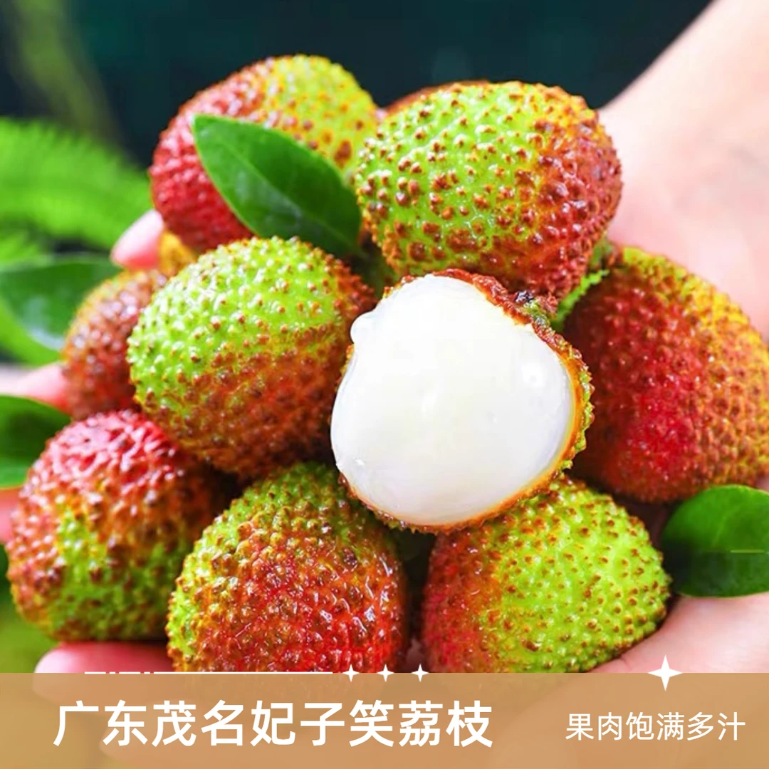 【次日达】531广东茂名荔枝清甜爆汁当季新鲜水果带箱3斤/5斤果肉饱满多仓发货荔枝同城送广东省