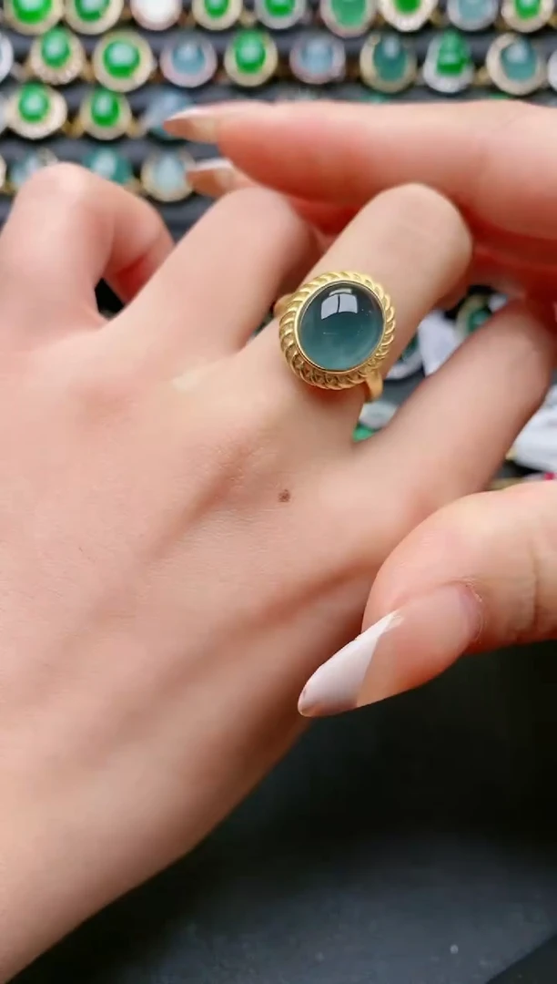 【闪购商品】翡翠戒指银S925镶嵌1111111