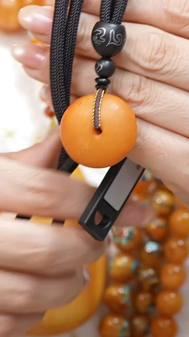 蜜蜡颈饰未镶嵌4964天然蜜蜡珠宝奇石全部保真