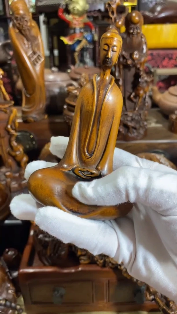 木小叶黄杨小件北魏佛