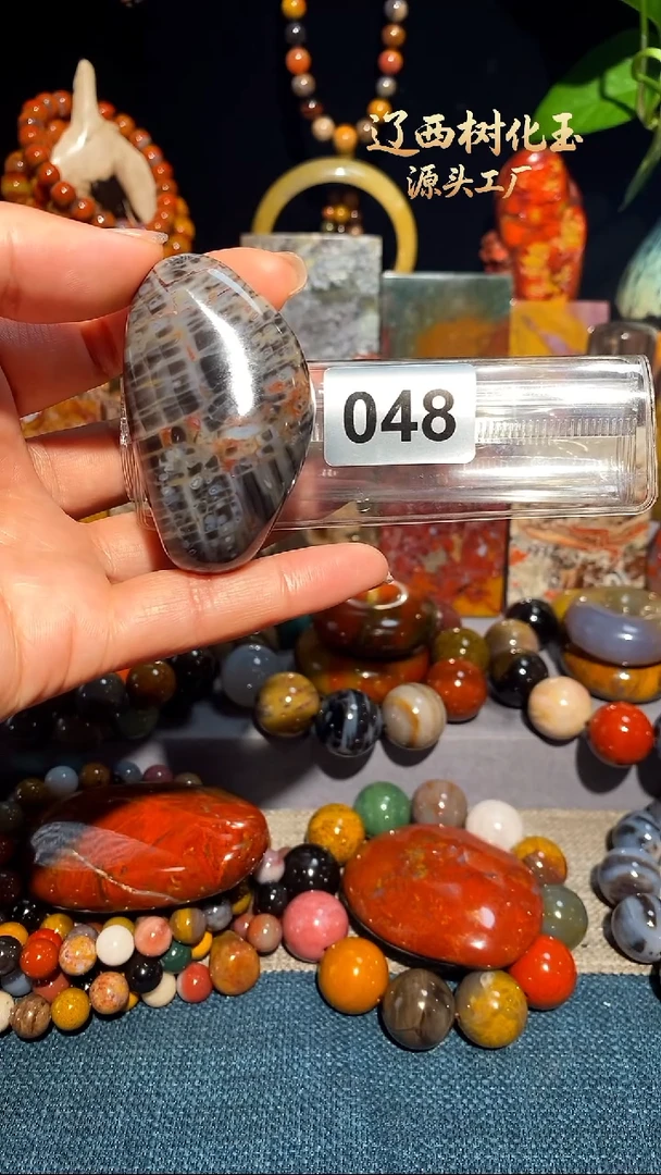 未镶嵌-硅化玉天然北票硅化玉手把