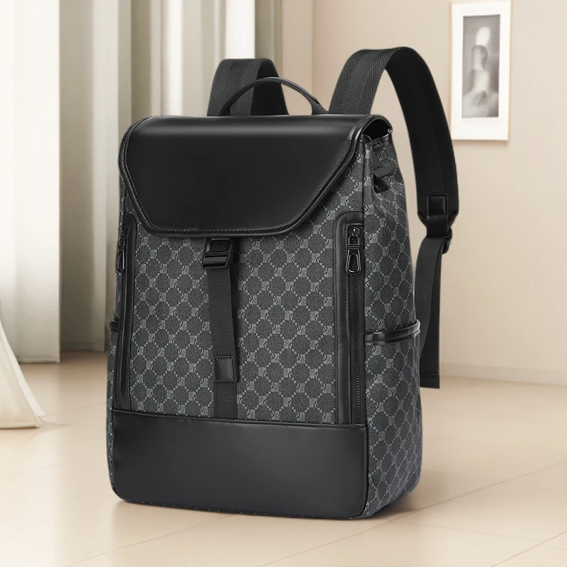 男士夏季旅行双肩包双休闲背包大容量电脑包欧美潮流时尚旅行