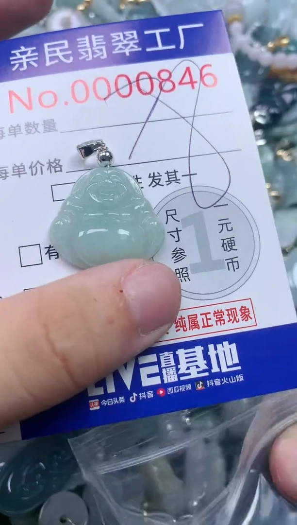 翡翠未镶嵌吊坠(不含链)846