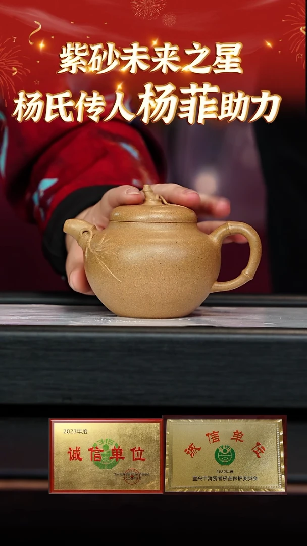 【闪购商品】紫砂茶壶66 杨菲老师专场  老宕口黄金段