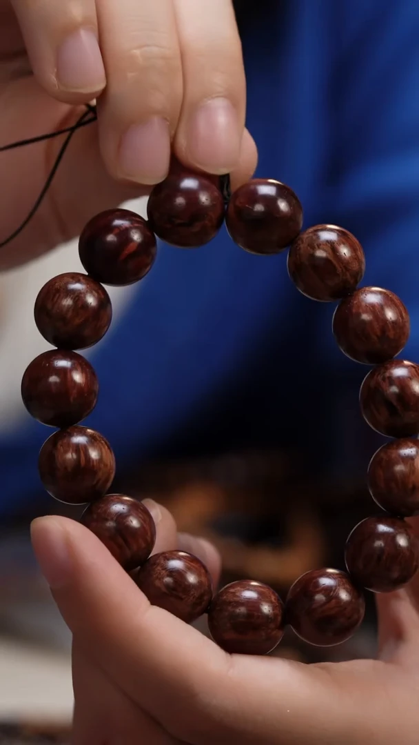 檀香木手串/手链皞*海南红降1.5圆珠多样式发其一