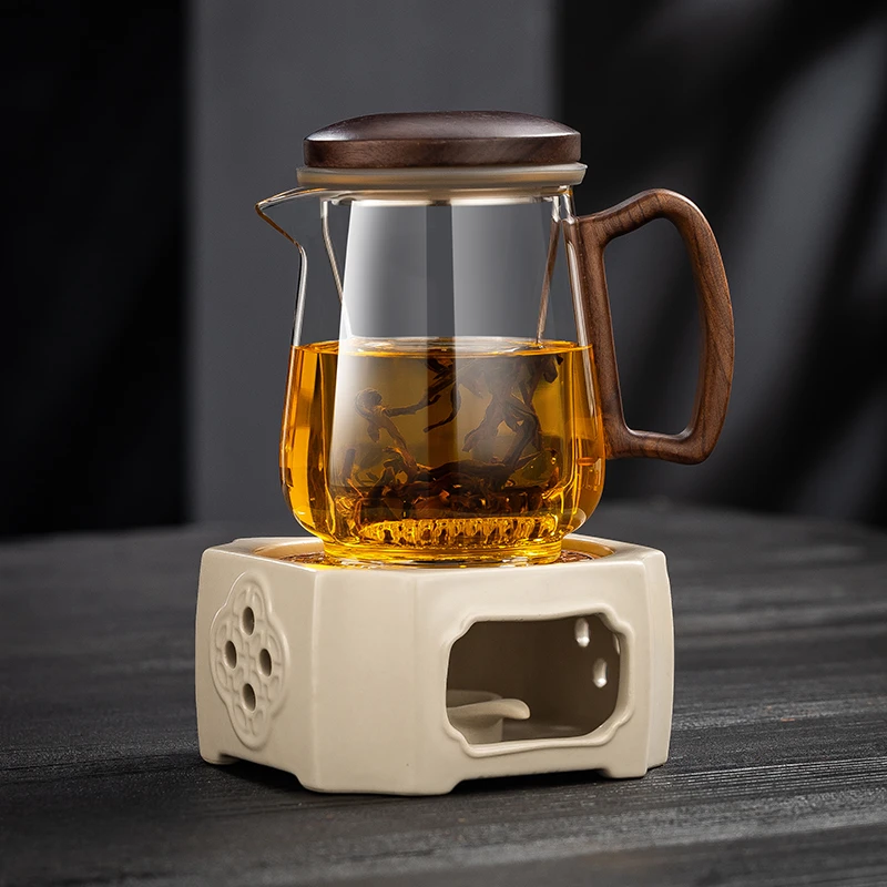 新中式泡茶壶耐高低温冲茶器温茶器家用办公泡茶杯加热煮茶炉高档