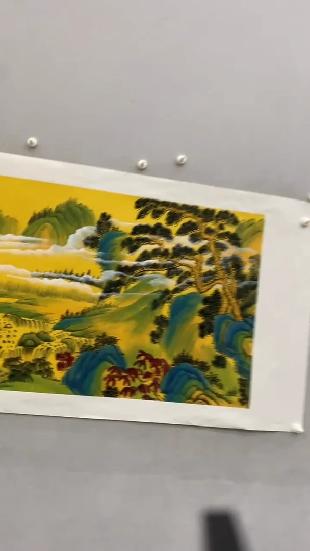 国画李新社溪山访友
