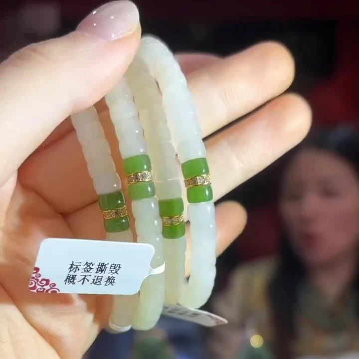 【小娟珠宝】yh110602和田玉手串  多样性发货发其一 f020
