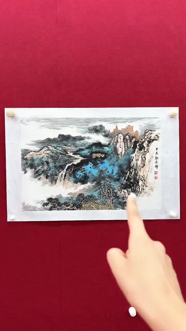 国画吕老师绘画作品 带荣宝斋宁波证书