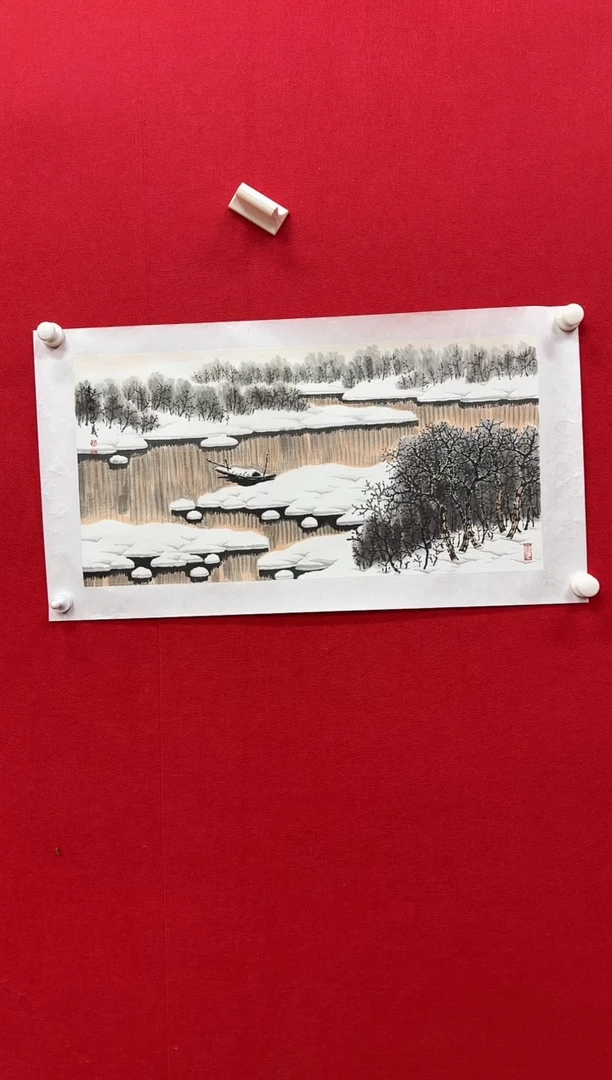 国画y天津人美-王学义两平尺国画作品