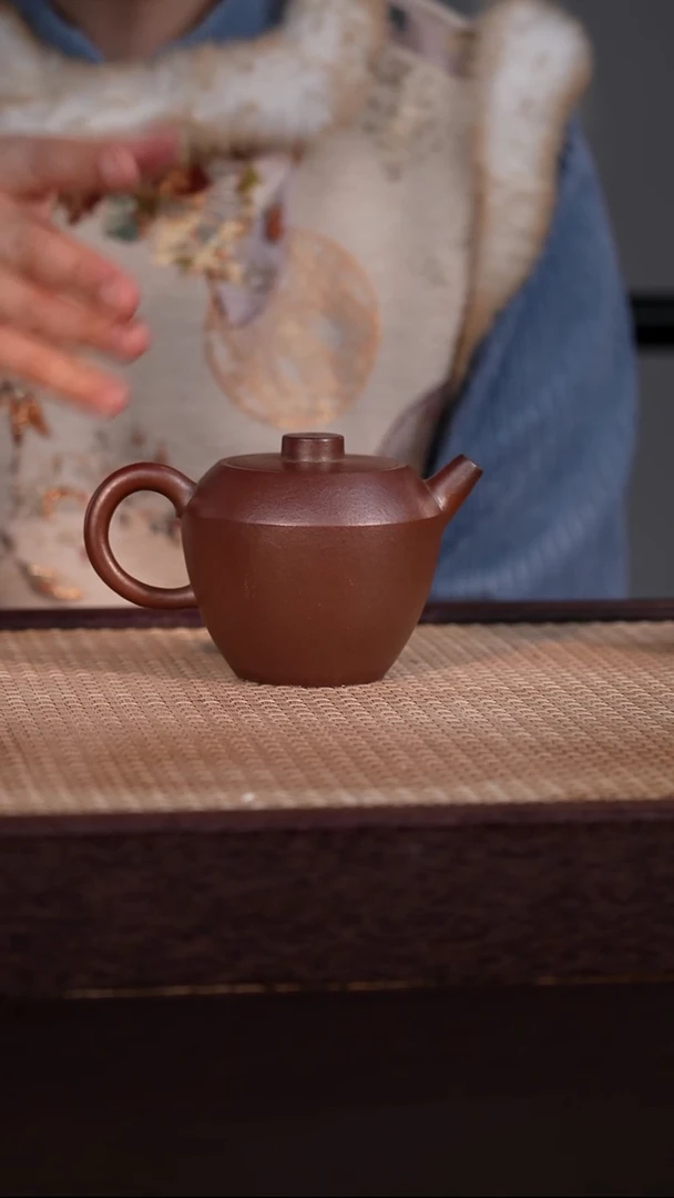 茶壶紫砂底槽清柴烧 220cc
