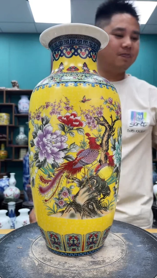 摆件黄冬瓜陶瓷摆件