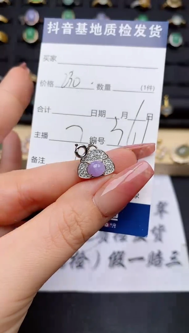 翡翠银S925镶嵌颈饰..........