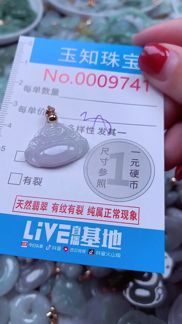 吊坠(不含链)未镶嵌翡翠9741