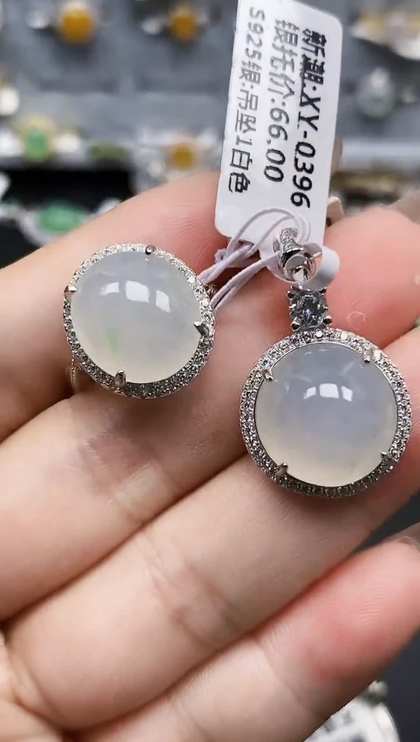 银S925镶嵌戒指翡翠3182