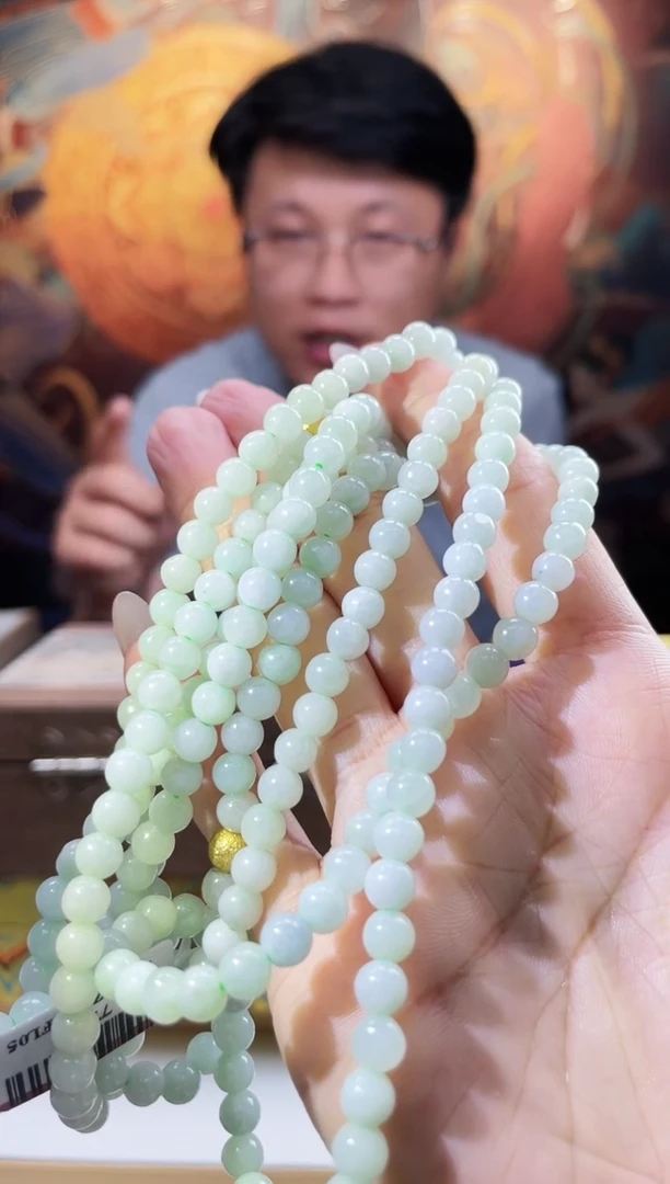 翡翠未镶嵌颈饰多样性发其一珠链