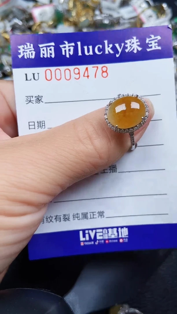 翡翠银S925镶嵌颈饰9478