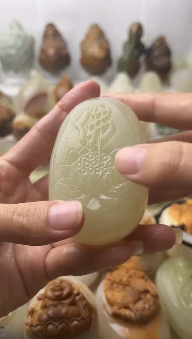 石材古青石棉纹正常不退换莲花佛