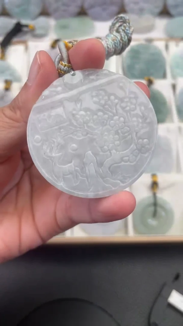 颈饰未镶嵌翡翠天然缅甸翡翠A货183