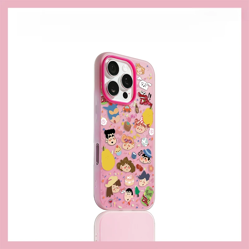 小新一家多巴胺适用iPhone16promax果冻手机壳苹果15/14/13/12/11