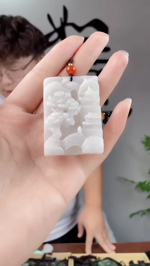 和田玉未镶嵌颈饰拍一发一，多样性发货