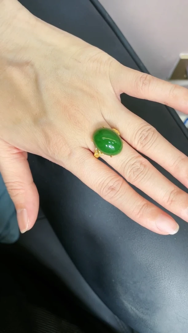 【闪购商品】和田玉戒指银S925镶嵌多样性发一