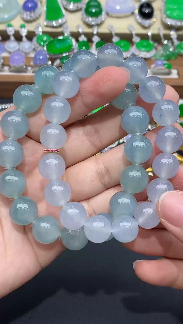 翡翠未镶嵌颈饰608-春日珠宝