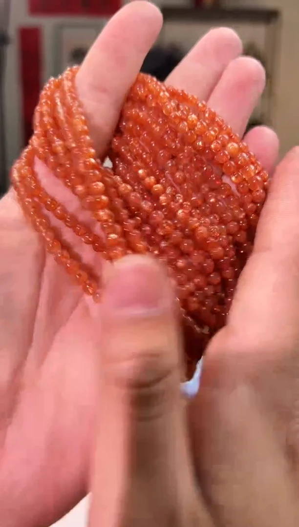 手链未镶嵌日光石4.5mm+金太阳三圈（多样性发其一）