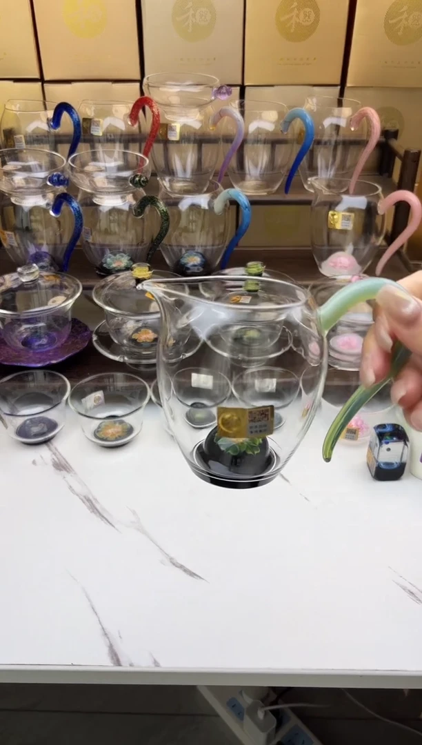 玻璃手工艺品J****u禾器 怡然茶海涵韵翠 普通盒